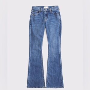 Abercrombie Mid Rise Bootcut Cowboy Embroidered Jean